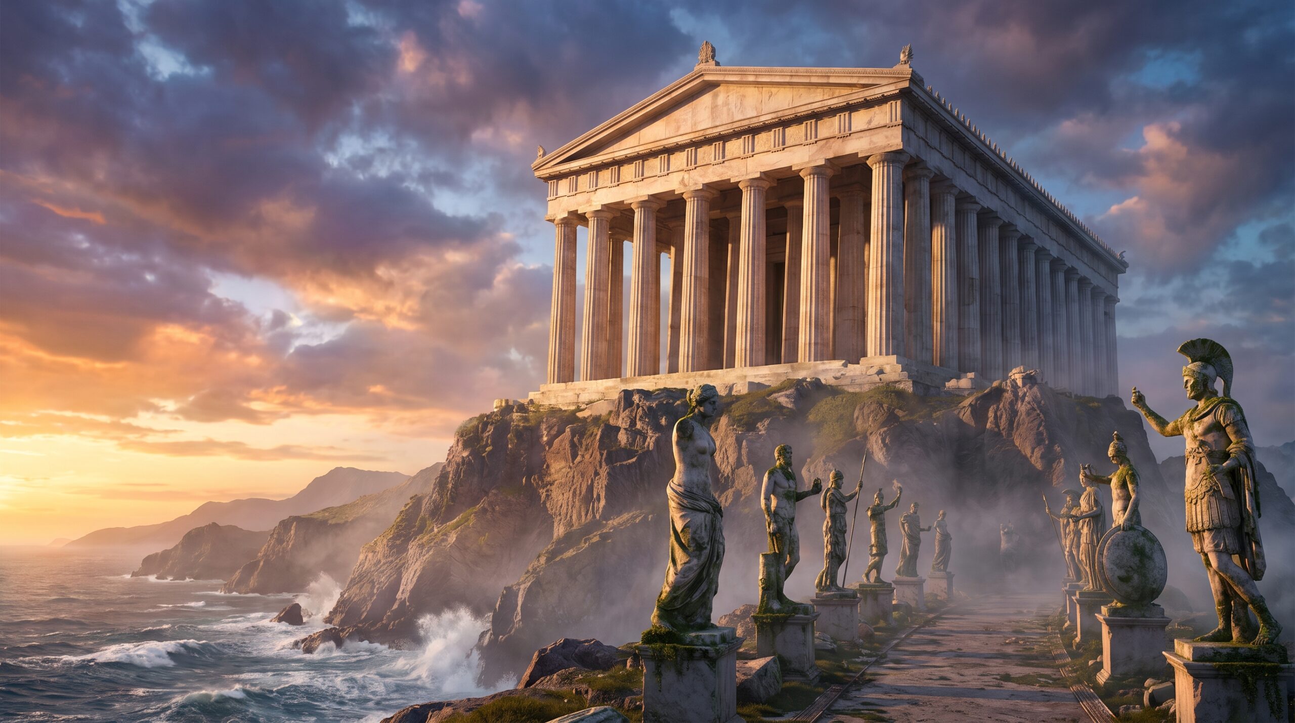 Ancient Greek Temple Wallpaper